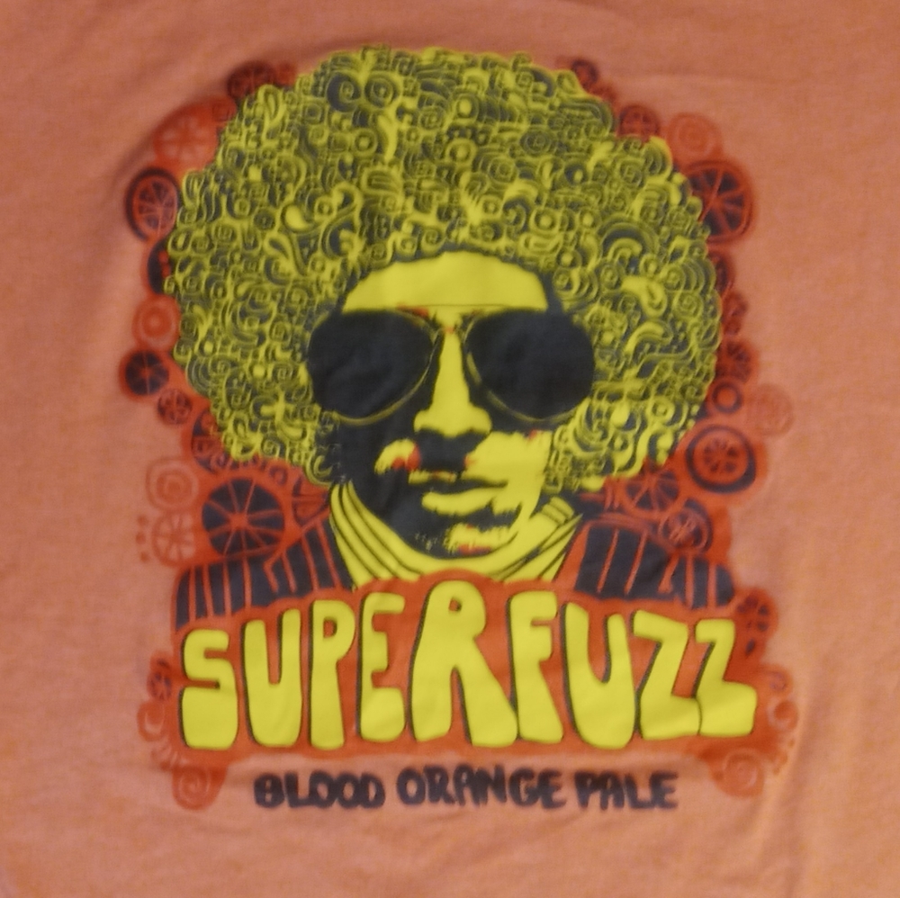 Superfuzz Beer t-shirt Elysian brewing psychedelic promo advertising